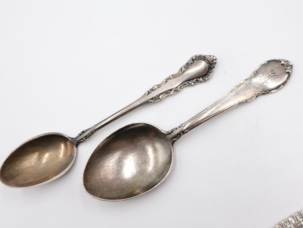 Six Sterling Silver Spoons - 7