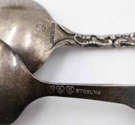 Six Sterling Silver Spoons - 9