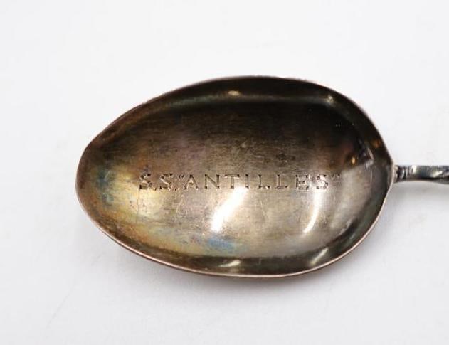 Collection of Sterling Silverware Including Lovely Thistle Amethyst Spoon - 5