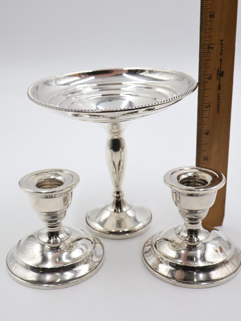 Three Weighted Sterling Silver Pieces - 2