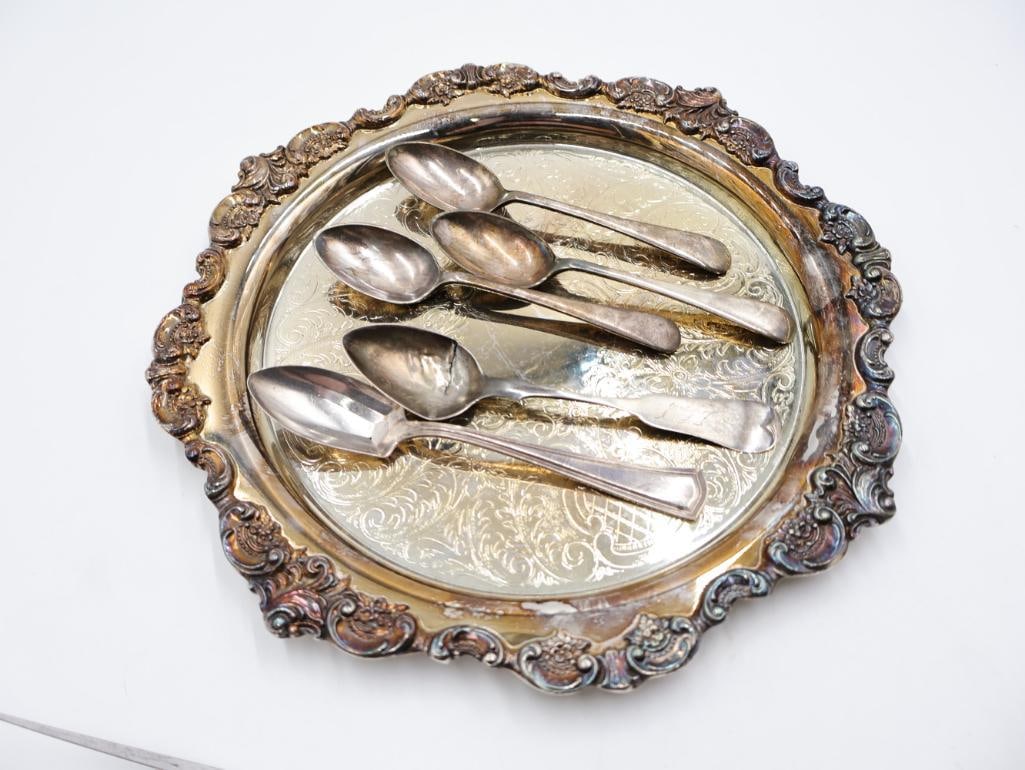 Collection of Silver Plated and Sterling Silver Handle Serving Utensils - 13