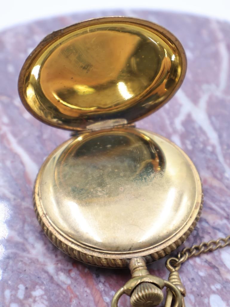 Antique Vigilant Ornate Double Hunter Pocket Watch - 6