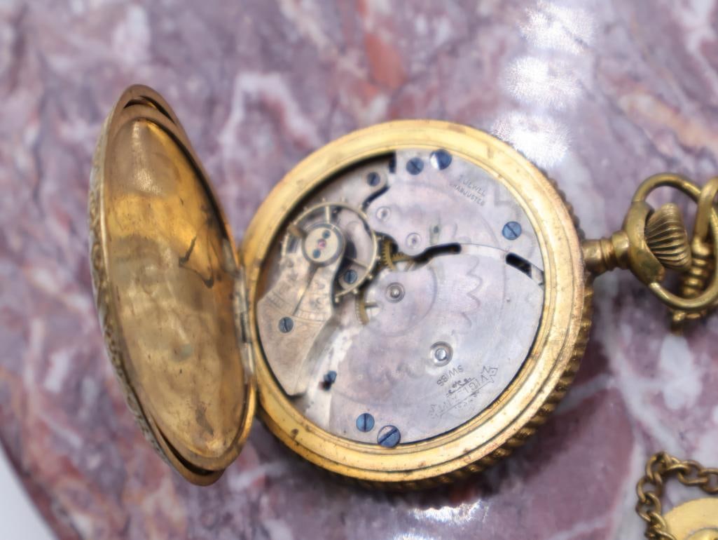 Antique Vigilant Ornate Double Hunter Pocket Watch - 7