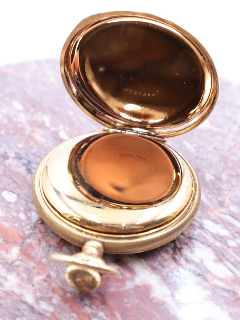 Antique Empty Pocket Watch Case and Watch Mechanism - 7