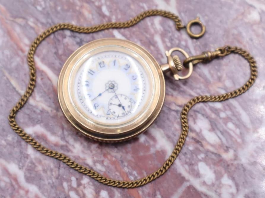 Antique Half Hunter Elgin Pocket Watch (1 of 6)
