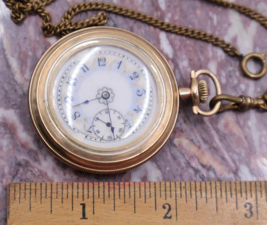 Antique Half Hunter Elgin Pocket Watch - 2