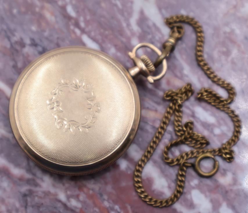 Antique Half Hunter Elgin Pocket Watch - 4