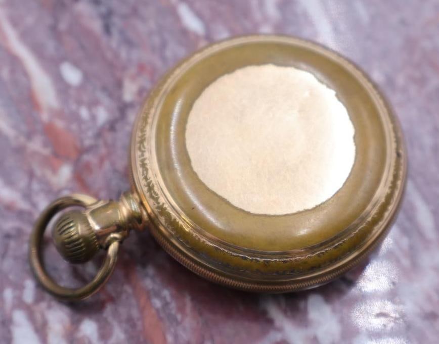 Antique Seth Thomas Railroad Open Pocket Watch - 5