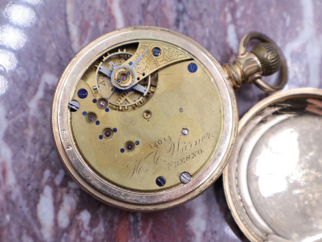 Antique Seth Thomas Railroad Open Pocket Watch - 7