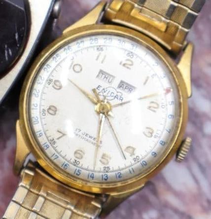 Antique Enicar and Texas Instruments Watches - 4