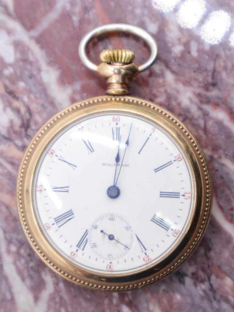 Antique Waltham Open Face Pocket Watch (1 of 6)