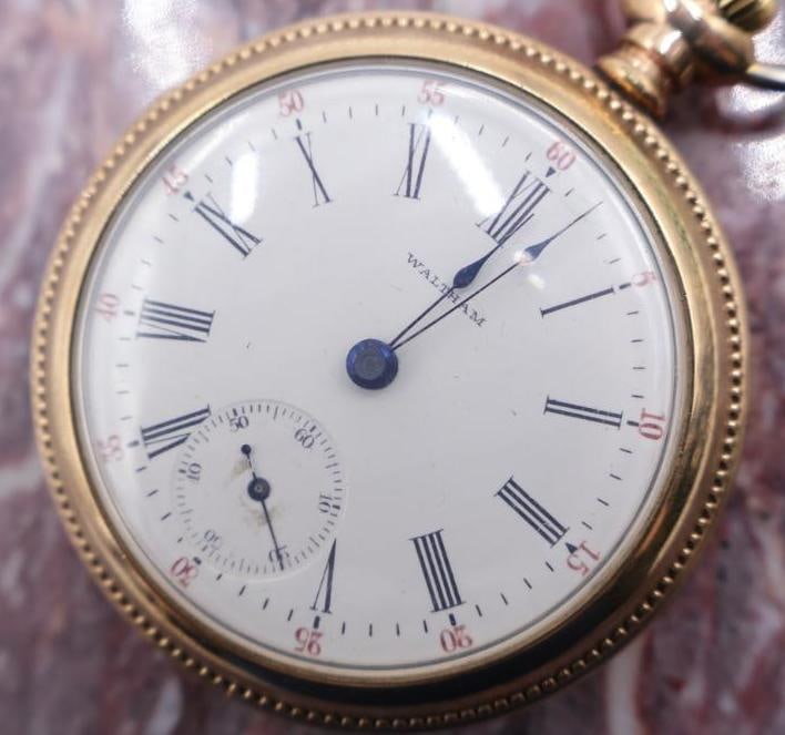 Antique Waltham Open Face Pocket Watch - 4
