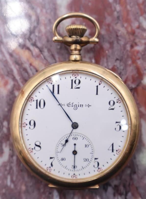 Antique Elgin Railroad Pocket Watch (1 of 7)