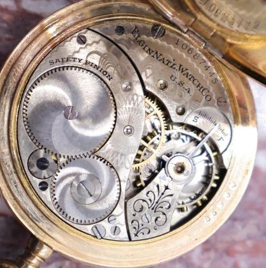 Antique Elgin Railroad Pocket Watch - 7