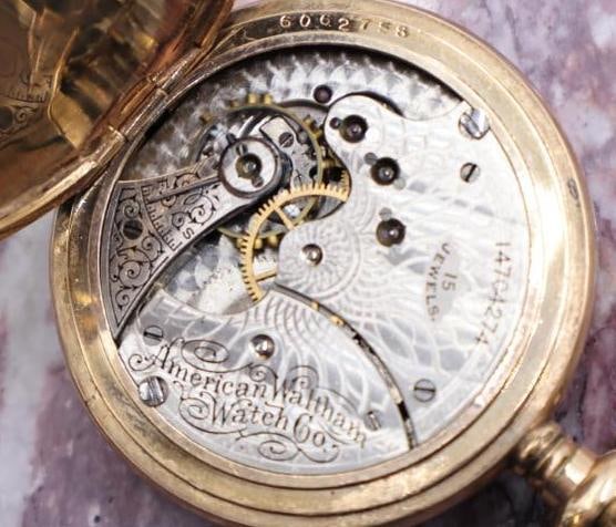 Antique Ladies Gold Filled Pocket Watch with Chain - 10