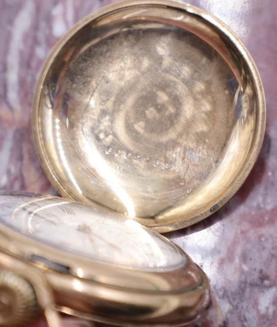 Antique Ladies Gold Filled Pocket Watch with Chain - 7