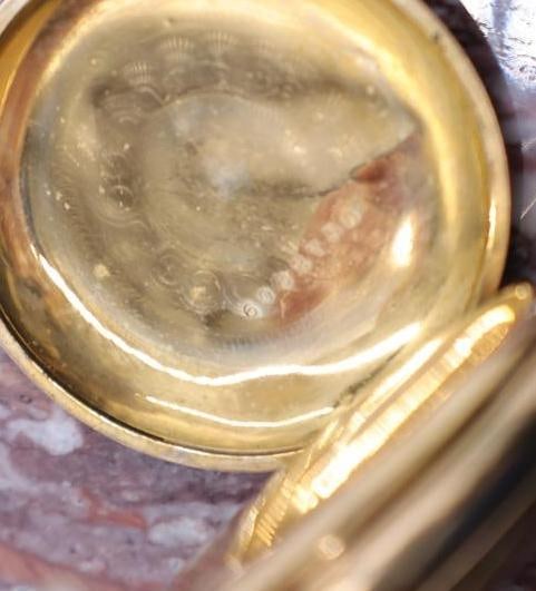 Antique Ladies Gold Filled Pocket Watch with Chain - 9