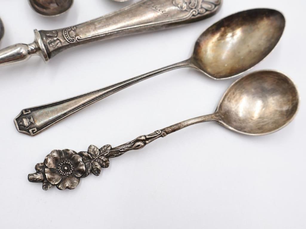 Two Sterling Silver Spoons and More - 3