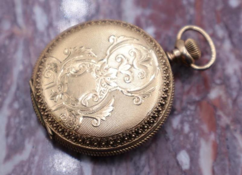 Antique Elgin Gold Plated Ornate Double Hunter Pocket Watch (1 of 9)