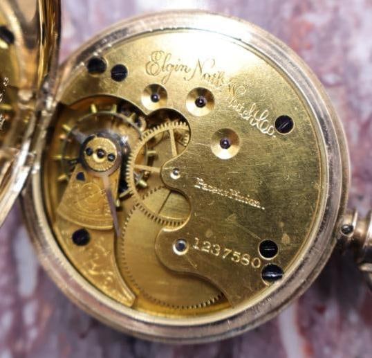 Antique Elgin Eloquent Double Hunter Pocket Watch - 10