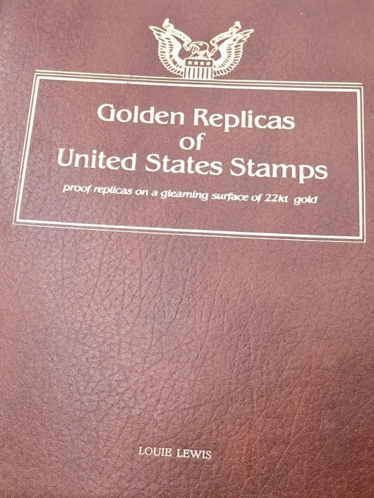 Vintage Golden Replicas of United States Stamps - 3