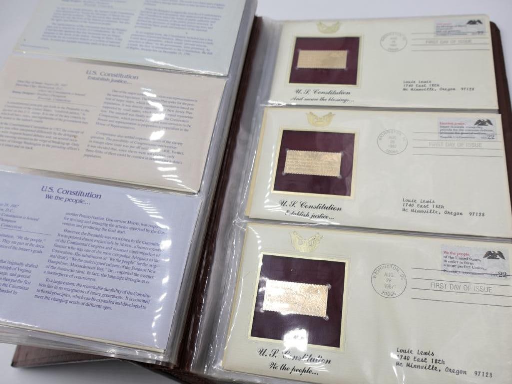 Vintage Golden Replicas of United States Stamps - 6