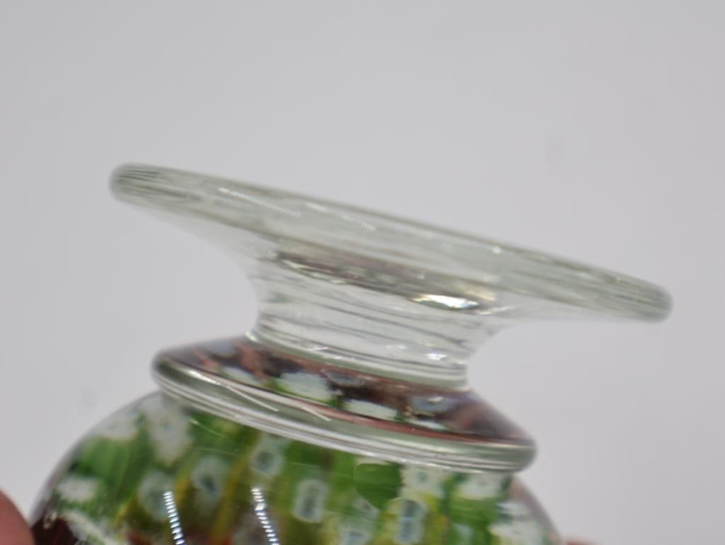 Two Vintage Glass Paperweights - 8