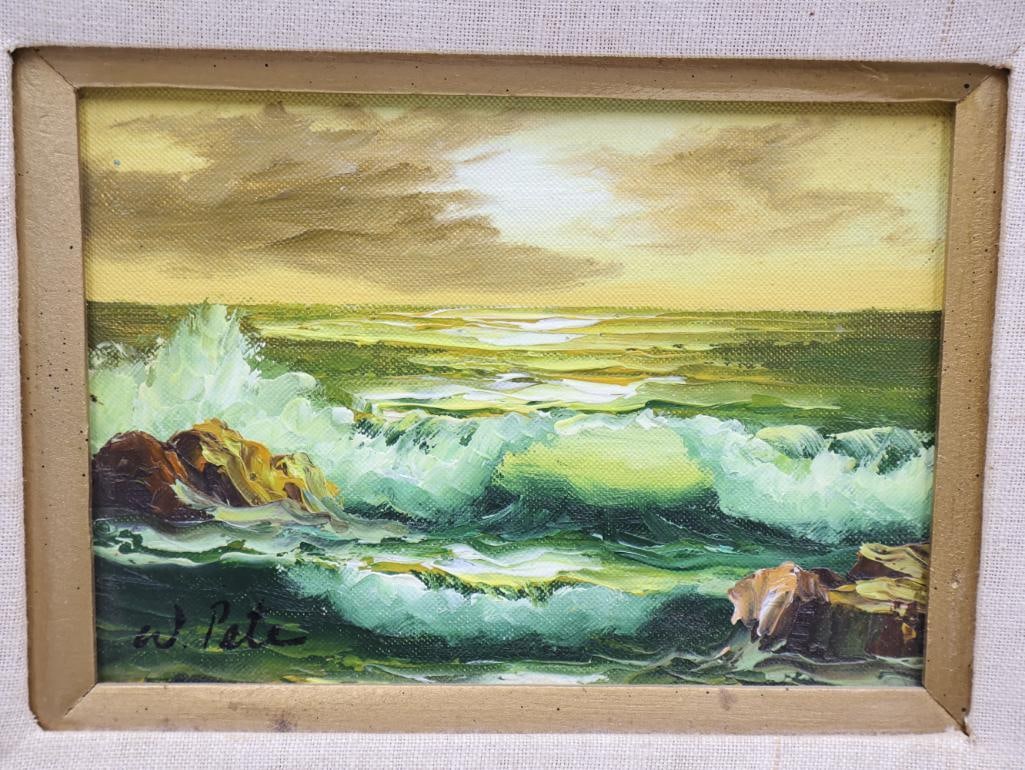 Two Original Seascape Paintings - 9