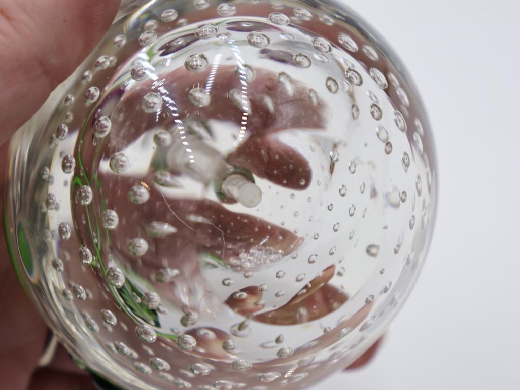 Artisan Glass Paperweight and Perfume Bottle - 4