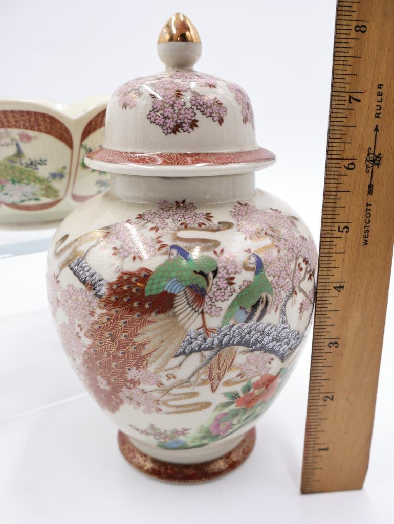 Three Japanese Pottery Pieces - 5