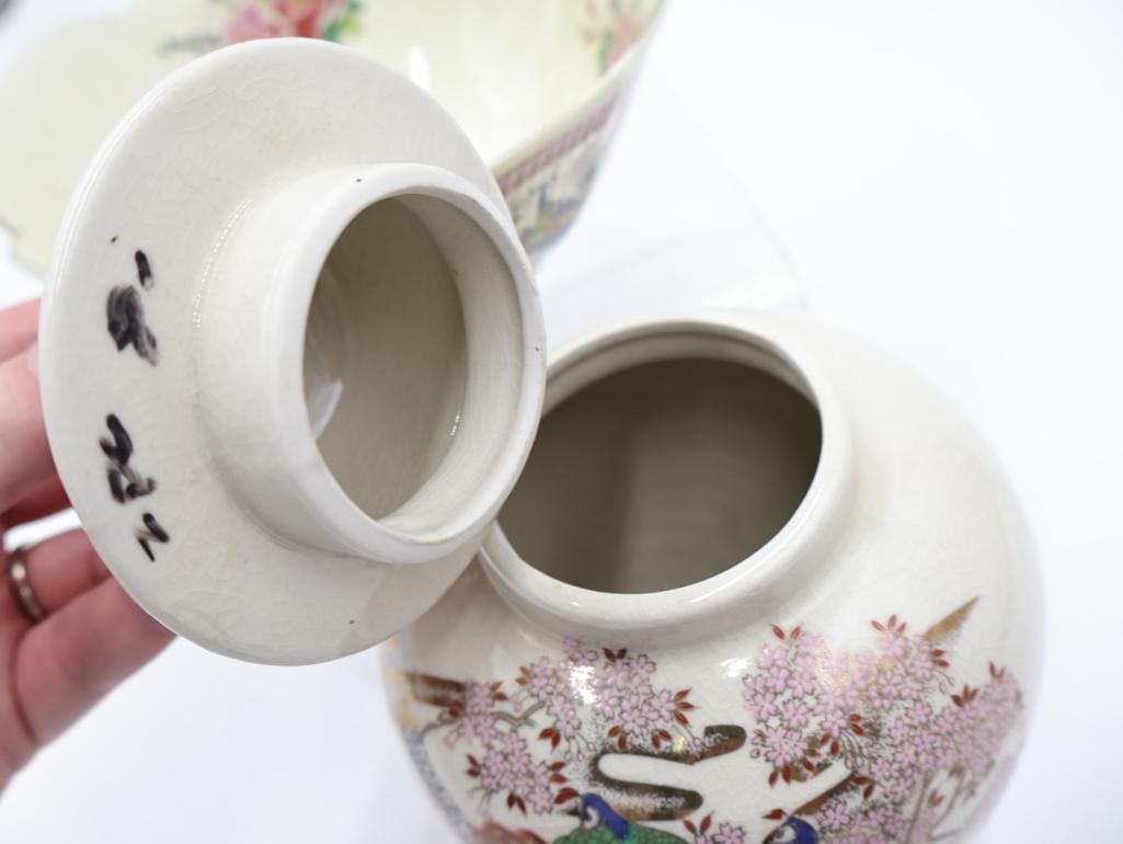 Three Japanese Pottery Pieces - 6
