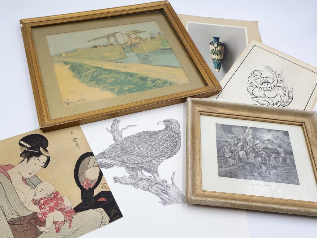 Various Art Prints, Framed and Unframed: Please see all photos of what's included