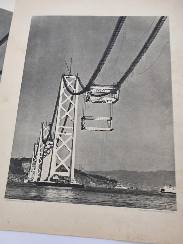 Antique Large Photo of Grand Central Station and San Fran.-Oakland Bay Bridge Photos - 2