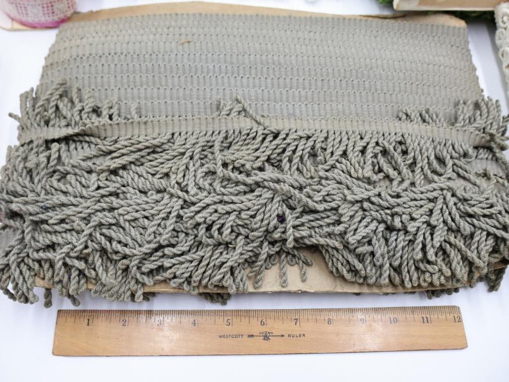 Collection of Vintage Lace and Fringes - 6