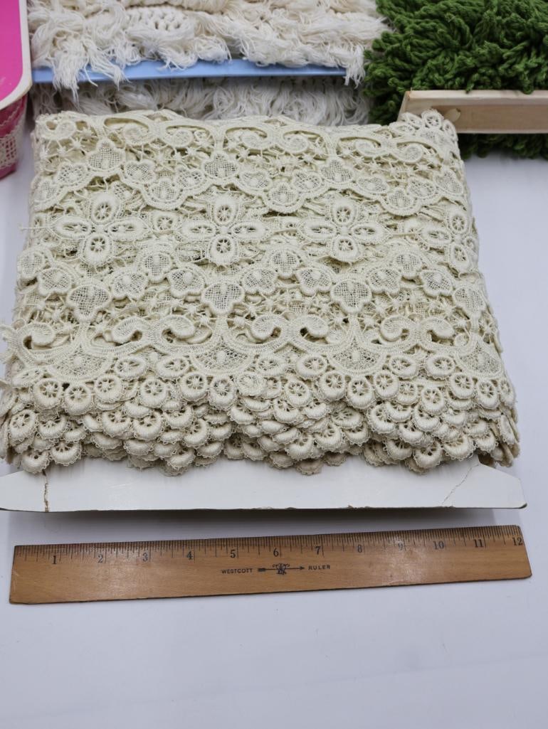 Collection of Vintage Lace and Fringes - 8