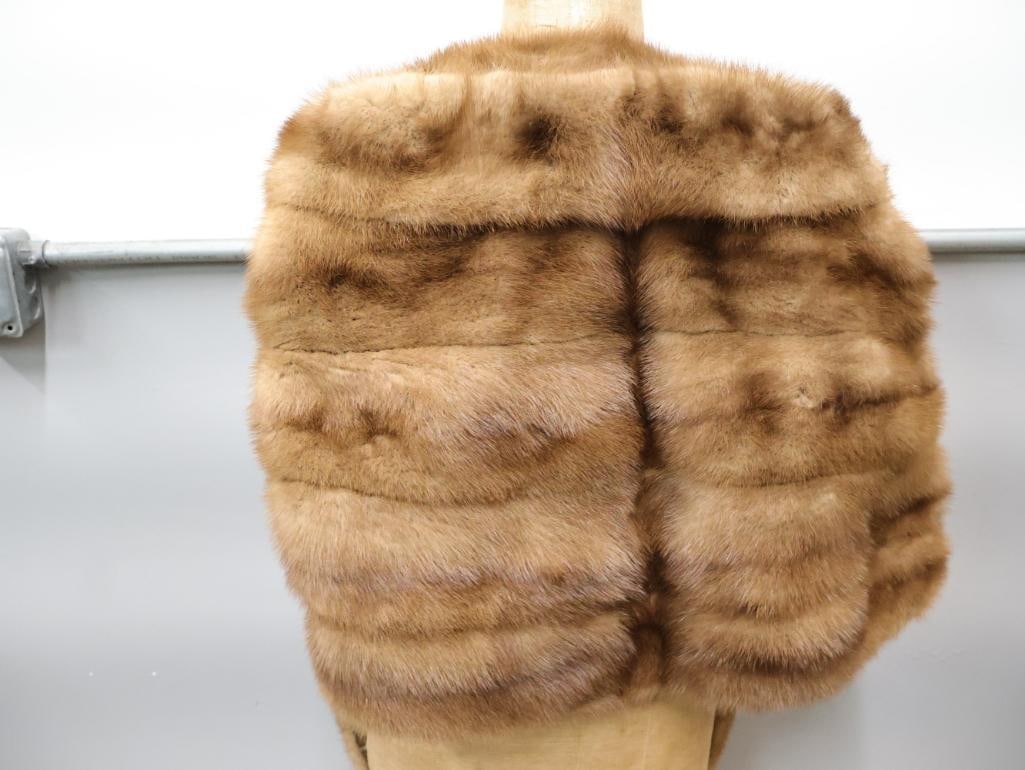 Vintage Mink Fur Wrap Shawl - 10