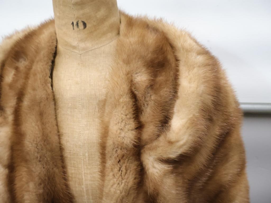 Vintage Mink Fur Wrap Shawl - 3