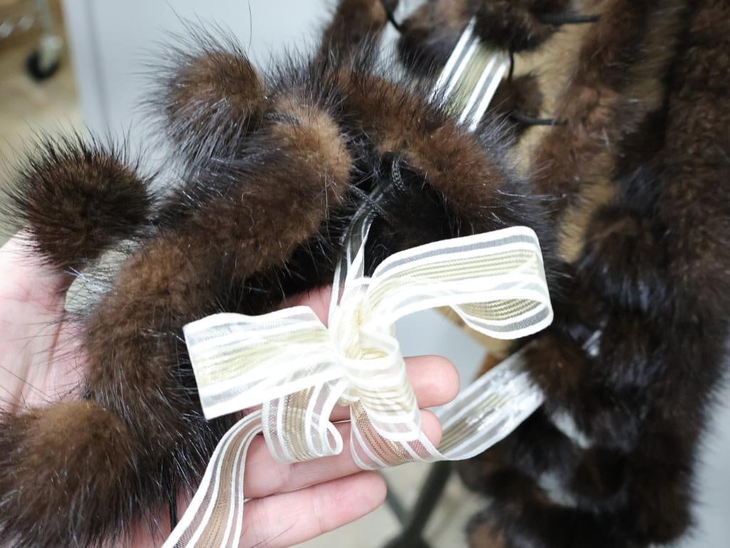 Two Vintage Mink Scarves - 17