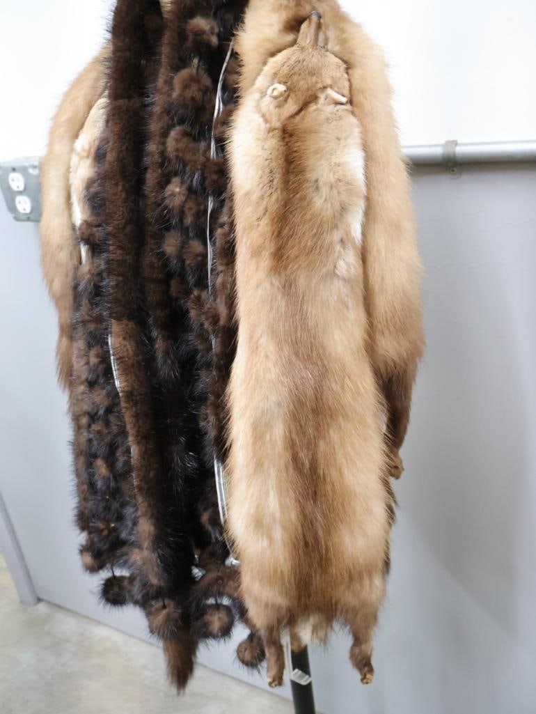 Two Vintage Mink Scarves - 2