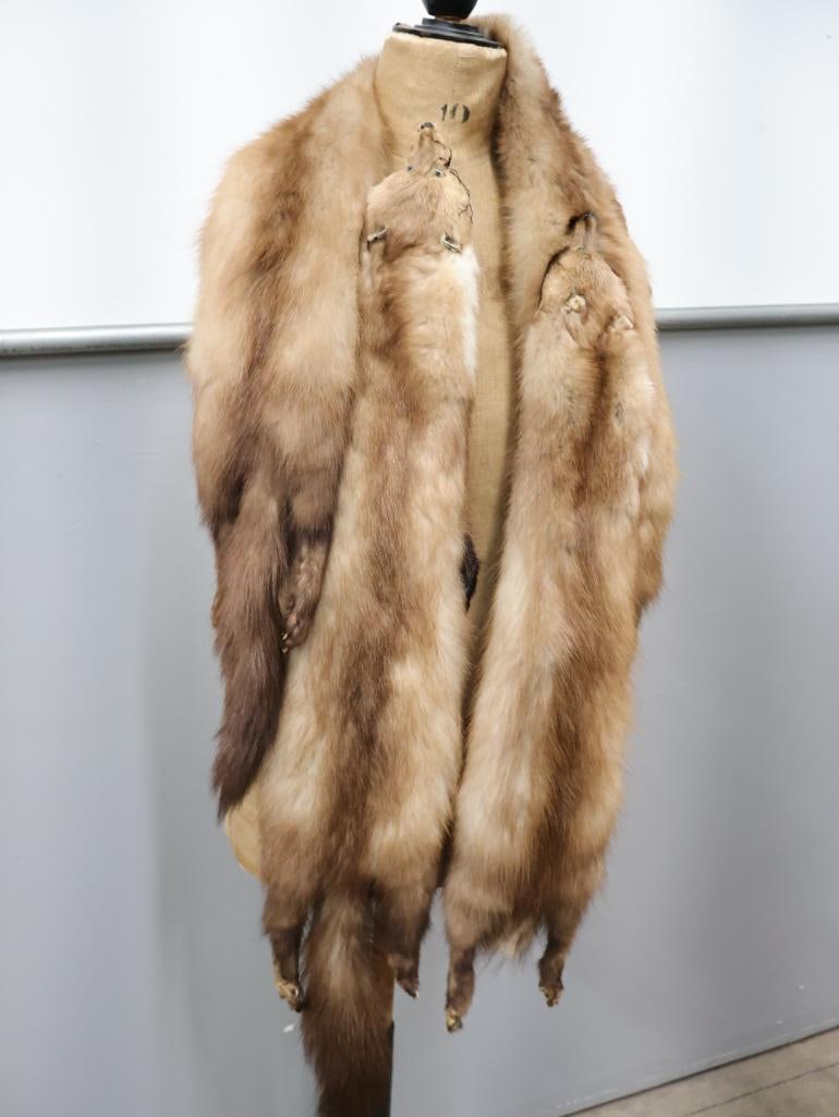 Two Vintage Mink Scarves - 5