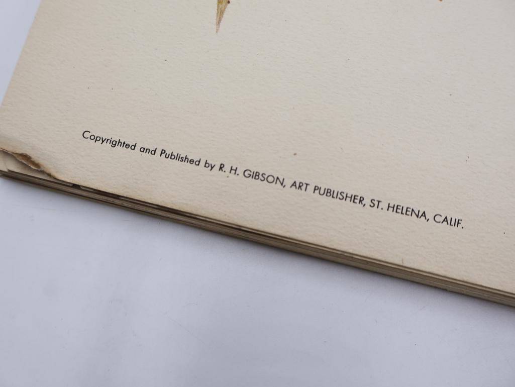 Stack of Vintage Lithogravure Prints of Golden Pheasant - 4