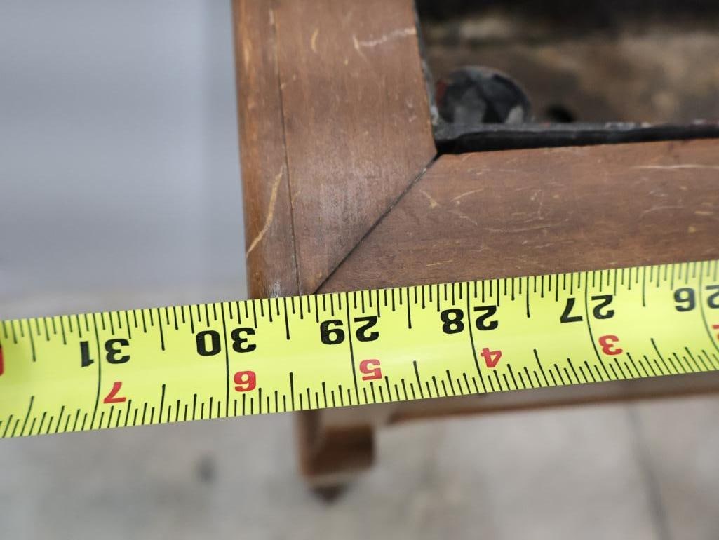 Vintage Wood Queen Anne-Style Wood Plant Stand - 7