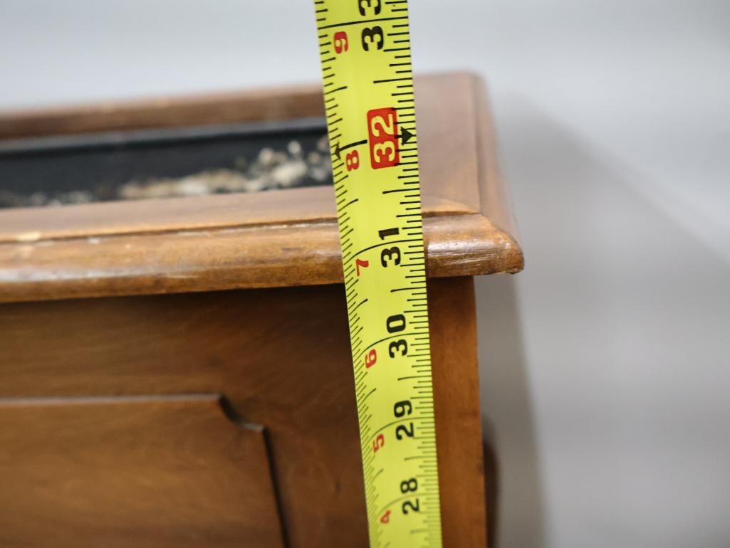 Vintage Wood Queen Anne-Style Wood Plant Stand - 9