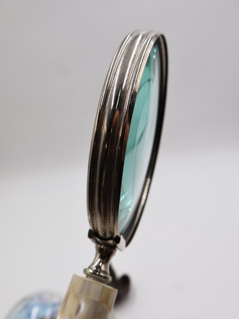 Extra Large Mother of Pearl Magnifying Glass and Nautical Decor - 6