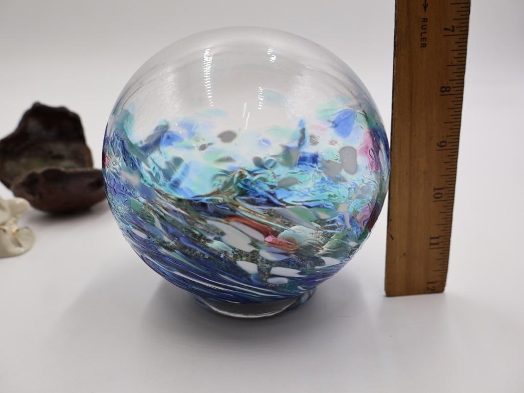 Extra Large Mother of Pearl Magnifying Glass and Nautical Decor - 8