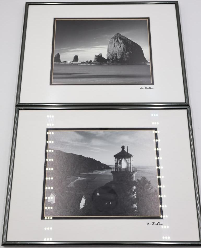 Pair of Oregon Coast Signed Framed Photography - 2
