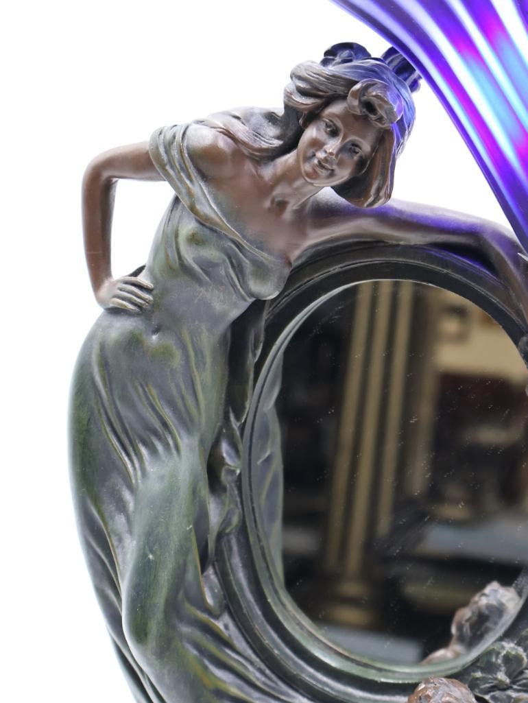 Vintage Mermaid Candle Holder and Lighted Ornate Mirror - 9