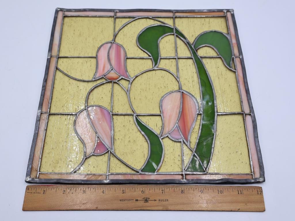 Vintage Tulip Stained Glass - 2
