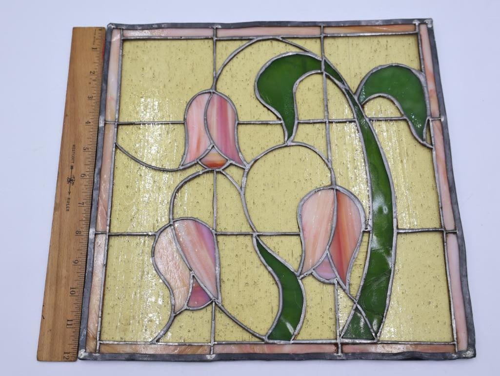 Vintage Tulip Stained Glass - 3