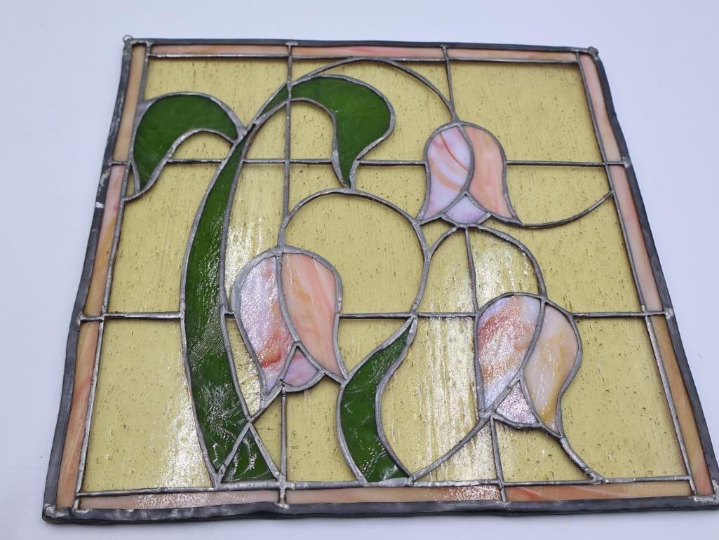 Vintage Tulip Stained Glass - 7